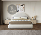 Lit arc en soie -kattan interiors