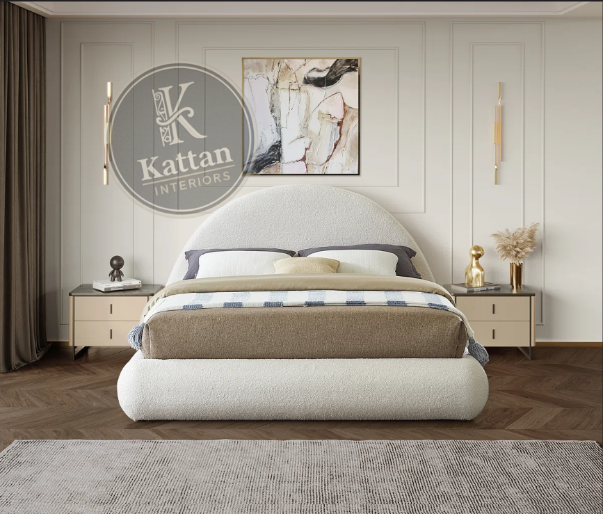 Lit arc en soie -kattan interiors