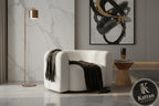Fauteuil Nuvia blanc - kattan interiors